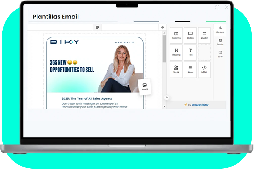 Keybe Smartchat Outbound email builder